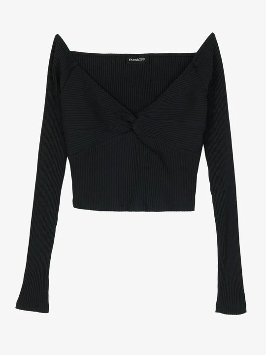 Zdjęcie produktu Bluzka z długim rękawem Even&Odd By Zalando czarny