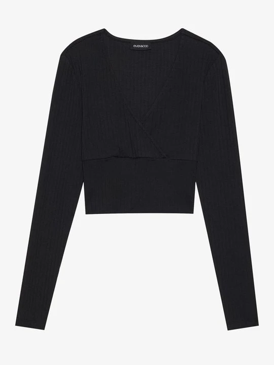 Zdjęcie produktu Bluzka z długim rękawem Even&Odd By Zalando czarny