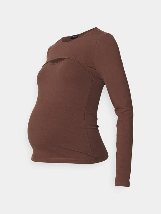 Zdjęcie produktu Bluzka z długim rękawem Even&Odd Maternity By Zalando brązowy