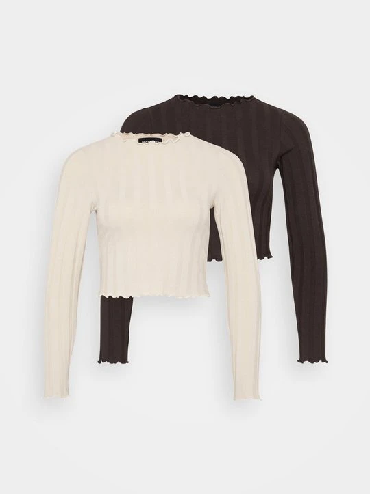 Zdjęcie produktu Bluzka z długim rękawem Even&Odd Petite By Zalando ciemnobrązowy