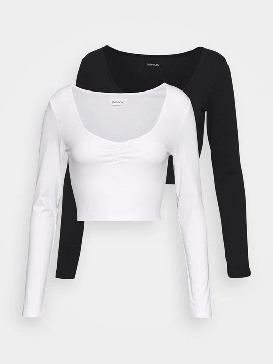 Zdjęcie produktu Bluzka z długim rękawem Even&Odd Petite By Zalando biały