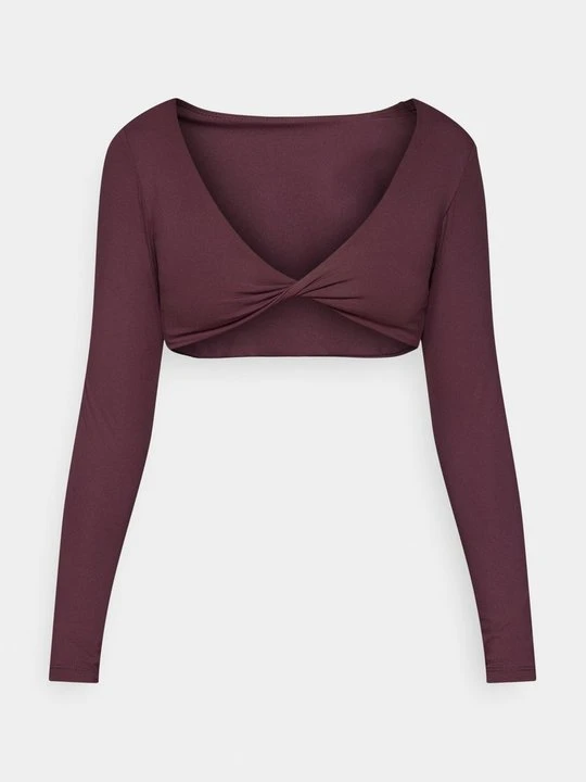 Zdjęcie produktu Bluzka z długim rękawem Fabletics ciemnoczerwony
