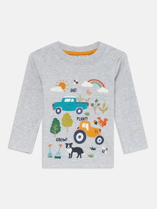 Zdjęcie produktu Bluzka z długim rękawem Frugi szary