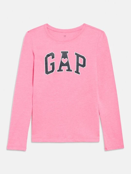 Zdjęcie produktu Bluzka z długim rękawem GAP różowy neon