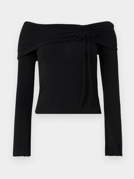 Zdjęcie produktu Bluzka z długim rękawem Gina Tricot czarny