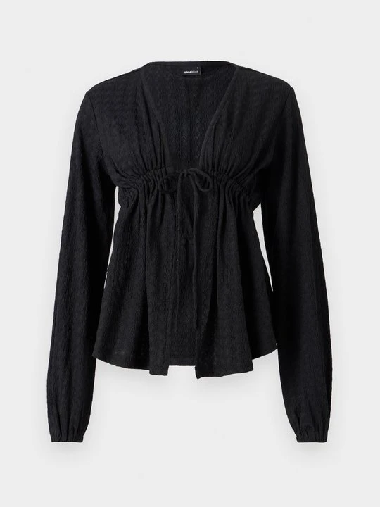 Zdjęcie produktu Bluzka z długim rękawem Gina Tricot czarny
