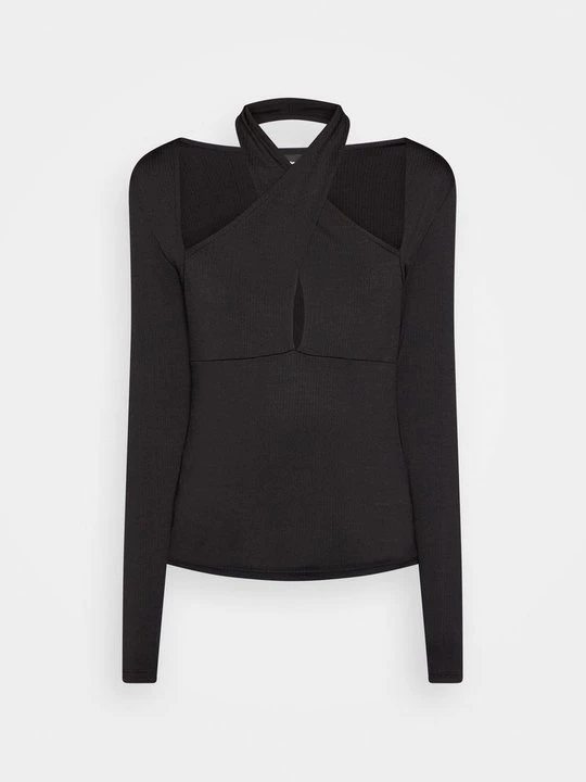 Zdjęcie produktu Bluzka z długim rękawem Gina Tricot czarny
