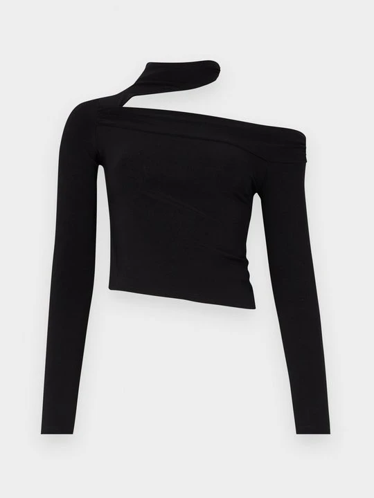 Zdjęcie produktu Bluzka z długim rękawem Gina Tricot czarny