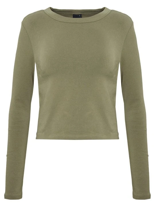 Zdjęcie produktu Bluzka z długim rękawem Gina Tricot khaki