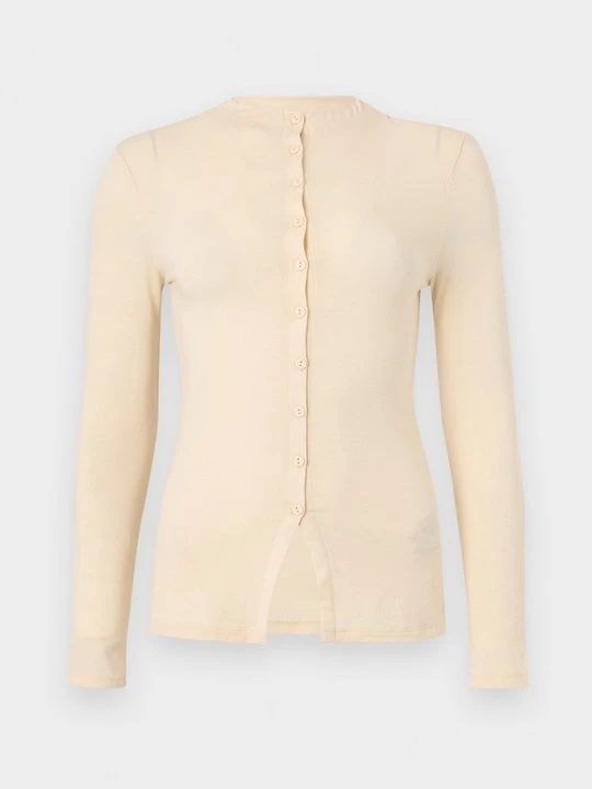 Zdjęcie produktu Bluzka z długim rękawem Gina Tricot beżowy