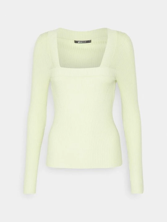 Zdjęcie produktu Bluzka z długim rękawem Gina Tricot jasnozielony