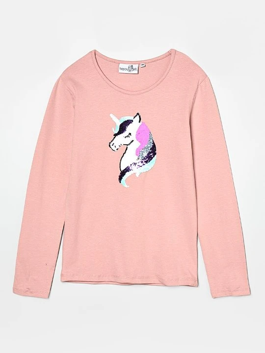 Zdjęcie produktu Bluzka z długim rękawem Happy Girls jasnoróżowy