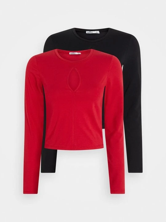 Zdjęcie produktu Bluzka z długim rękawem Hollister Co. czarny