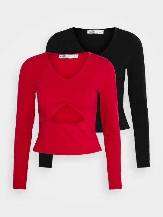 Zdjęcie produktu Bluzka z długim rękawem Hollister Co. czarny