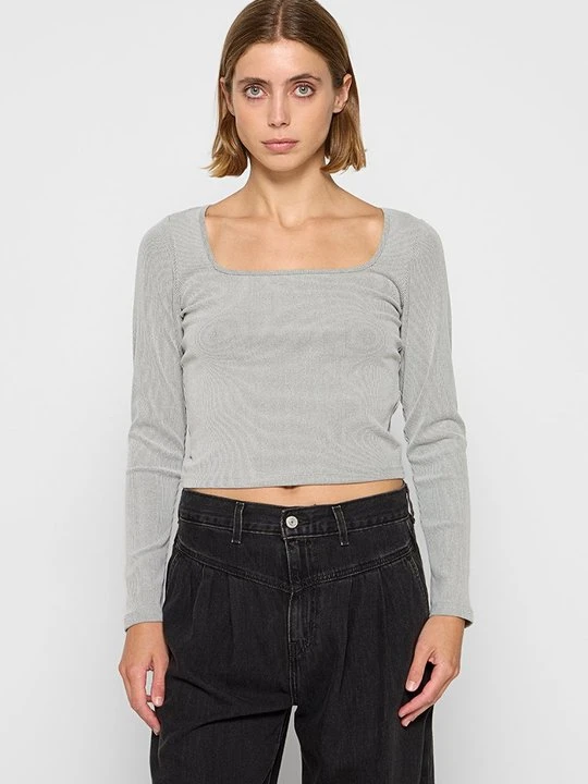 Zdjęcie produktu Bluzka z długim rękawem Hollister Co. szary