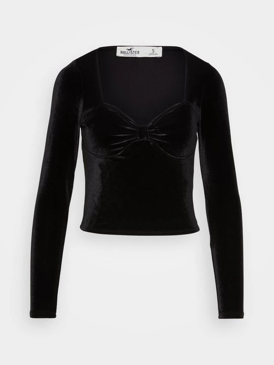 Zdjęcie produktu Bluzka z długim rękawem Hollister Co. czarny