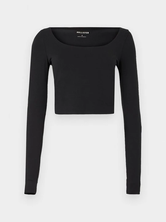 Zdjęcie produktu Bluzka z długim rękawem Hollister Co. czarny