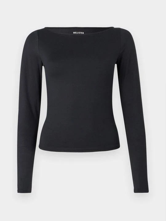 Zdjęcie produktu Bluzka z długim rękawem Hollister Co. czarny