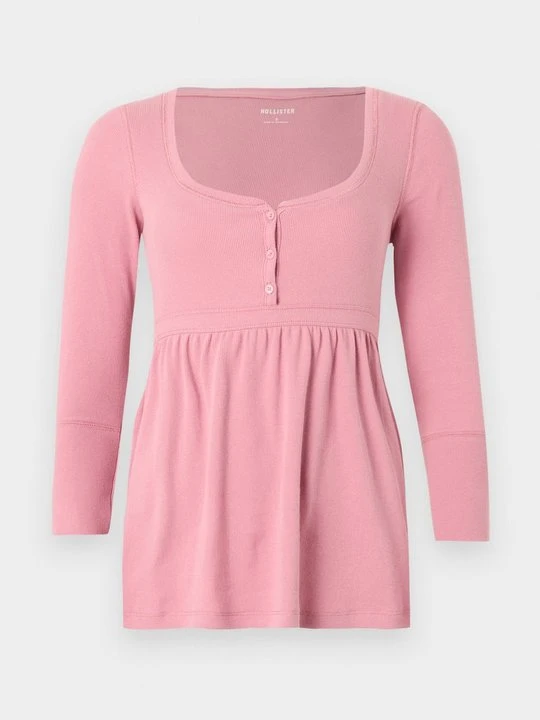 Zdjęcie produktu Bluzka z długim rękawem Hollister Co. różowy