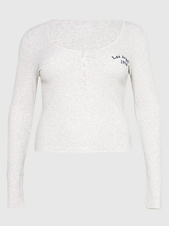 Zdjęcie produktu Bluzka z długim rękawem Hollister Co. szary