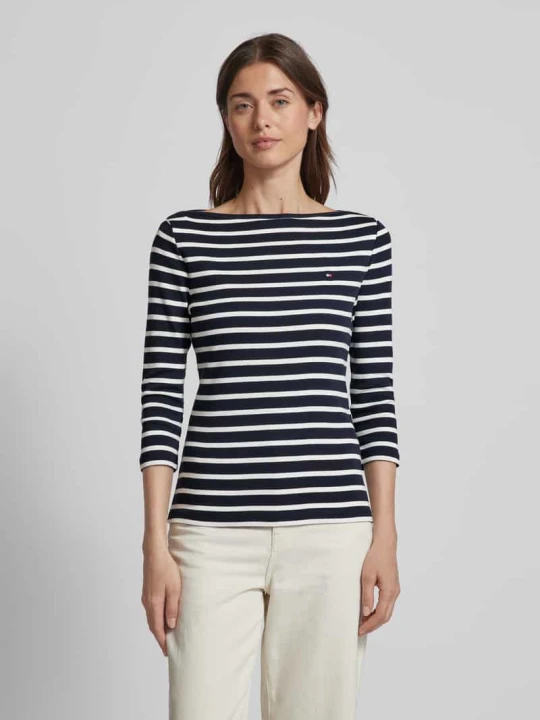Zdjęcie produktu Bluzka z rękawem o dł. 3/4 z dekolt w łódkę Model 'NEW CODY Tommy Hilfiger Granatowy