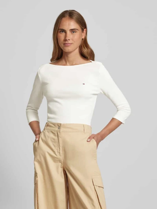 Zdjęcie produktu Bluzka z rękawem o dł. 3/4 z dekolt w łódkę Model 'NEW CODY Tommy Hilfiger Écru