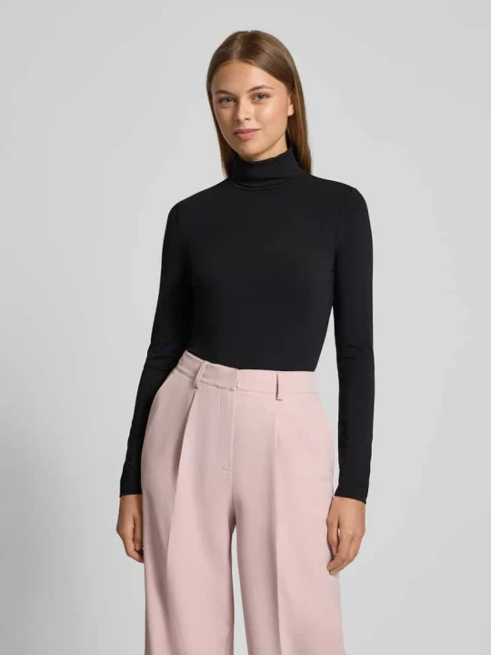 Zdjęcie produktu Bluzka z długim rękawem i golfem model ‘ALANA’ Lauren Ralph Lauren Czarny