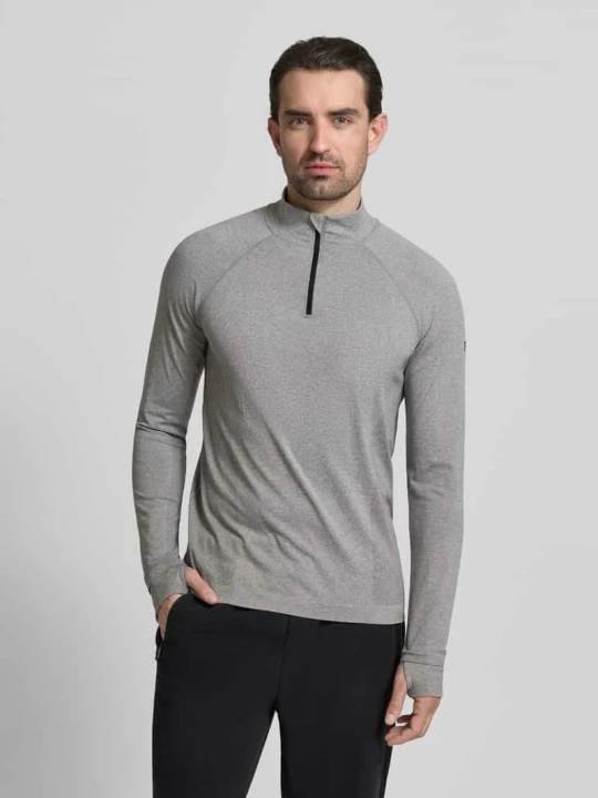 Zdjęcie produktu Bluzka z długim rękawem z Kołnierz zapinany Model 'THE TRAINING DAY QUARTER' Fabletics Jasnoszary