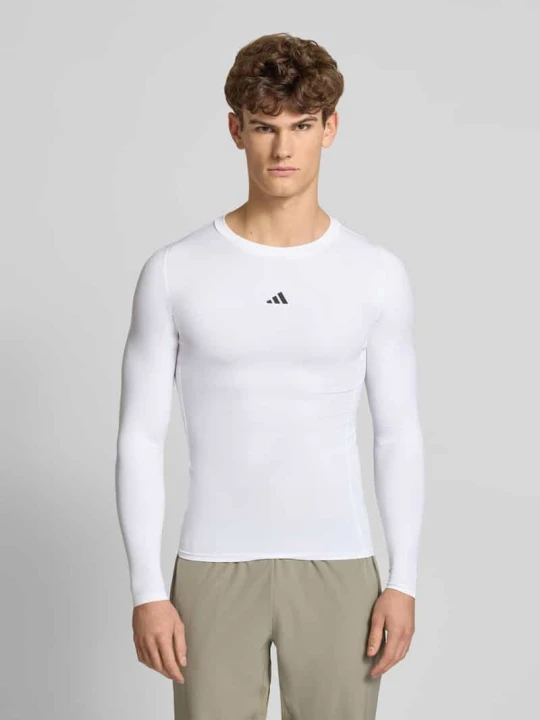 Zdjęcie produktu Bluzka z długim rękawem z nadrukiem z logo Adidas Biały
