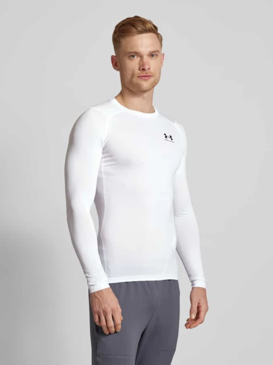 Zdjęcie produktu bluzka z długim rękawem z nadrukiem z logo Under Armour Biały