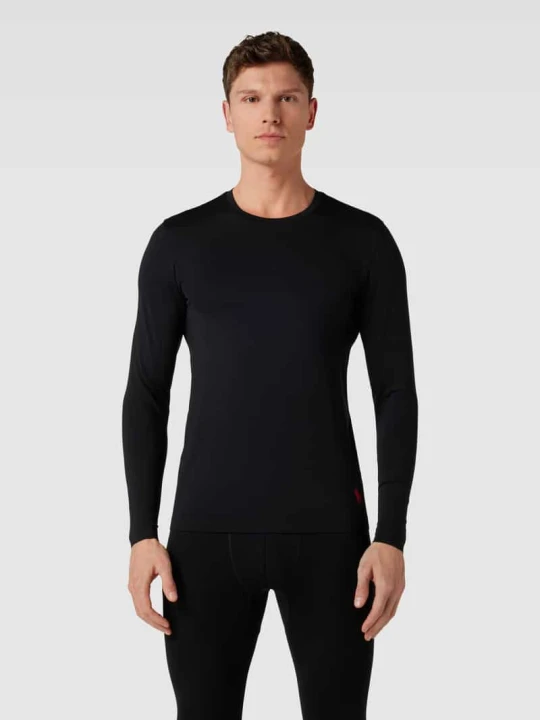 Zdjęcie produktu Bluzka z długim rękawem i okrągłym dekoltem model ‘PERFORMANCE’ Polo Ralph Lauren Czarny