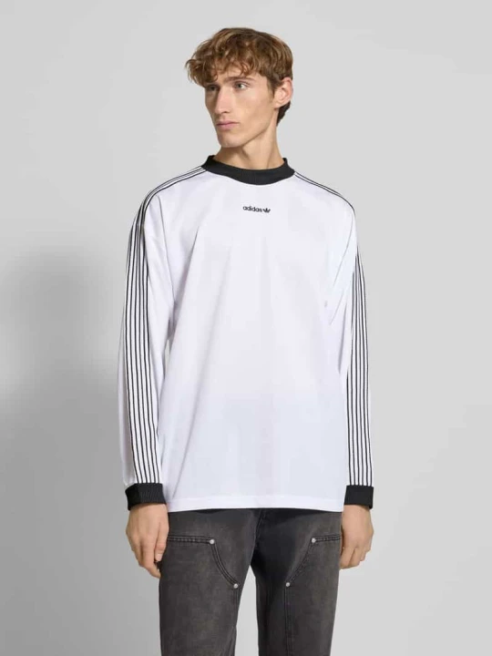 Zdjęcie produktu Bluzka z długim rękawem i prążkowanymi wykończeniami adidas Originals Biały