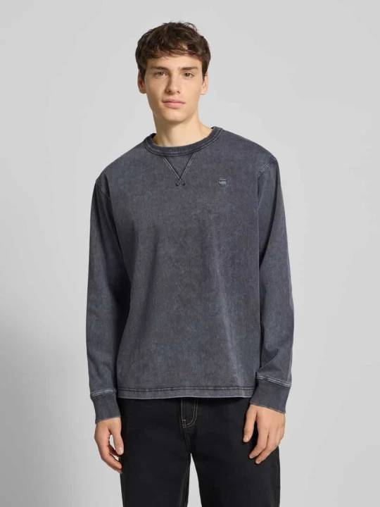 Zdjęcie produktu Bluza z prążkowanymi wykończeniami G-Star Raw Antracytowy