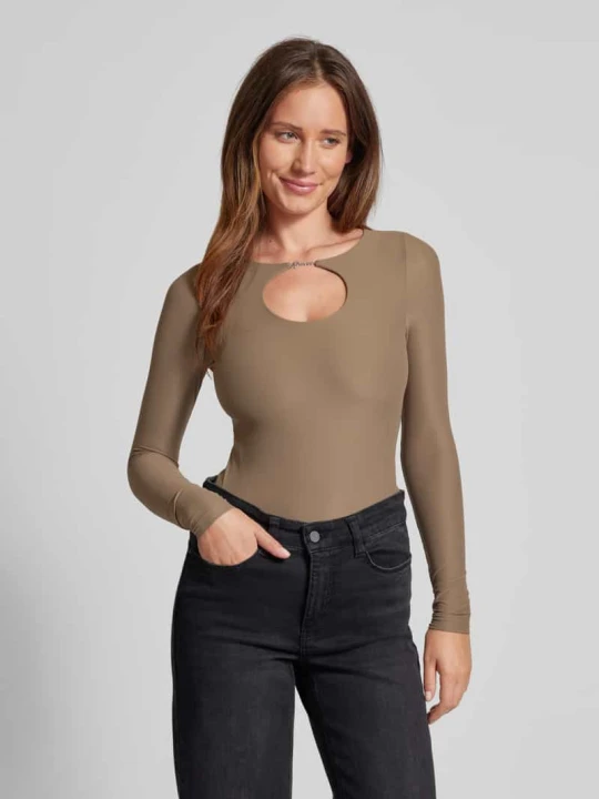 Zdjęcie produktu Bluzka z długim rękawem i wycięciem w kształcie łezki model ‘AMIRA’ Guess