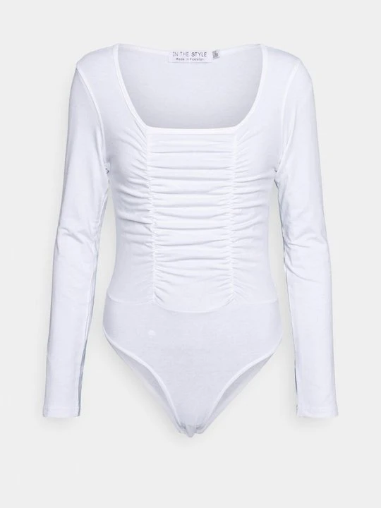 Zdjęcie produktu Bluzka z długim rękawem In The Style biały