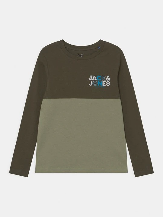 Zdjęcie produktu Bluzka z długim rękawem Jack & Jones Kids zielony