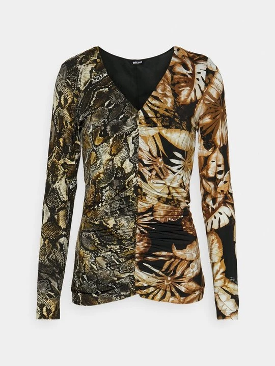Zdjęcie produktu Bluzka z długim rękawem Just Cavalli brązowy