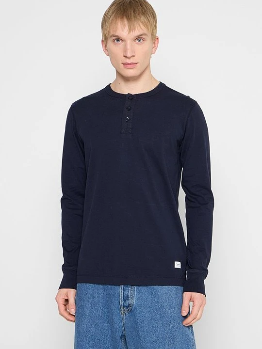 Zdjęcie produktu Bluzka z długim rękawem KnowledgeCotton Apparel niebieski