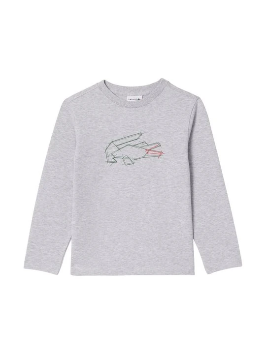 Zdjęcie produktu Bluzka z długim rękawem Lacoste szary melanż