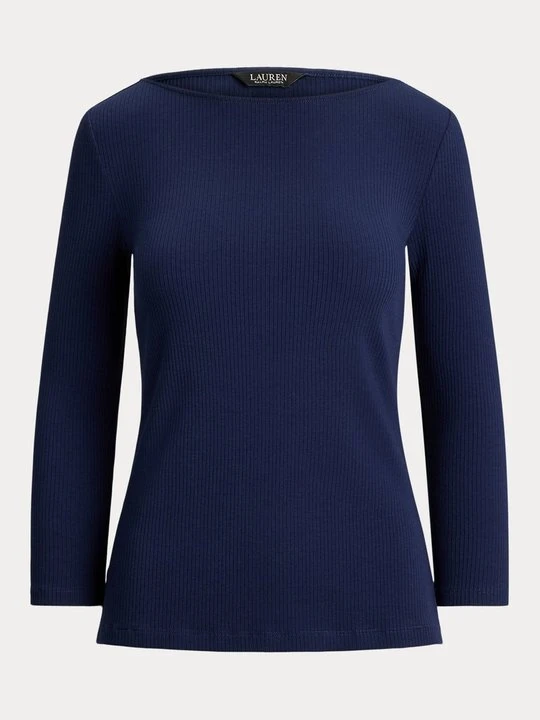 Zdjęcie produktu Bluzka z długim rękawem Lauren Ralph Lauren granatowy