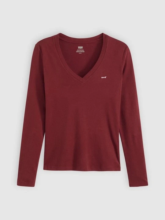 Zdjęcie produktu Bluzka z długim rękawem Levi's ciemnoczerwony
