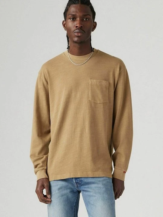 Zdjęcie produktu Bluzka z długim rękawem Levi's beżowy melanż