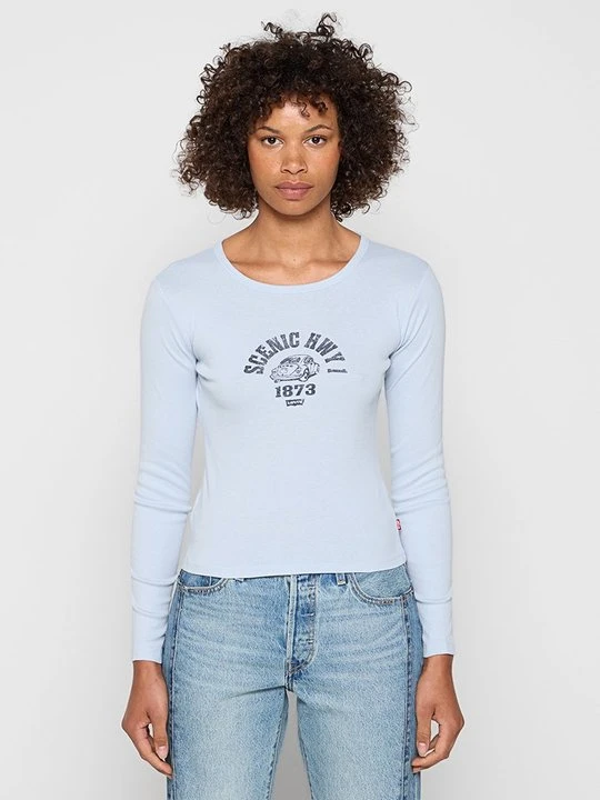 Zdjęcie produktu Bluzka z długim rękawem Levi's niebieski