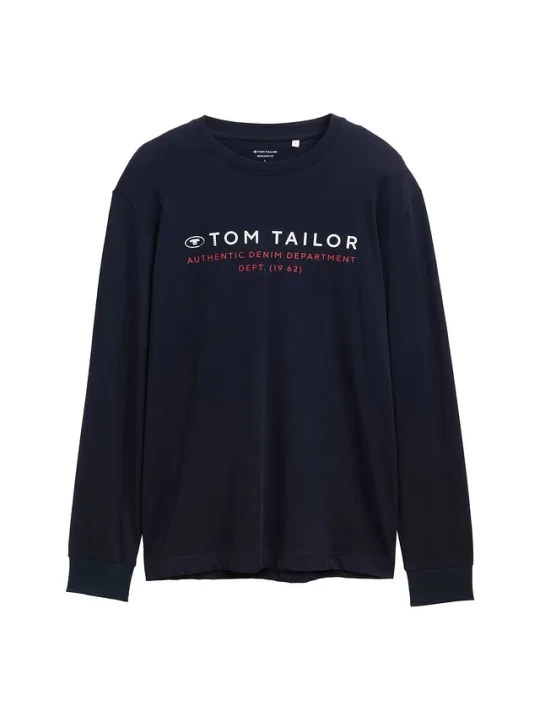 Zdjęcie produktu Bluzka z długim rękawem marki Tom Tailor BonPrix niebieski
