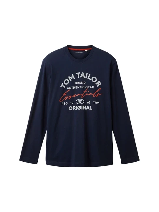 Zdjęcie produktu Bluzka z długim rękawem marki Tom Tailor BonPrix niebieski