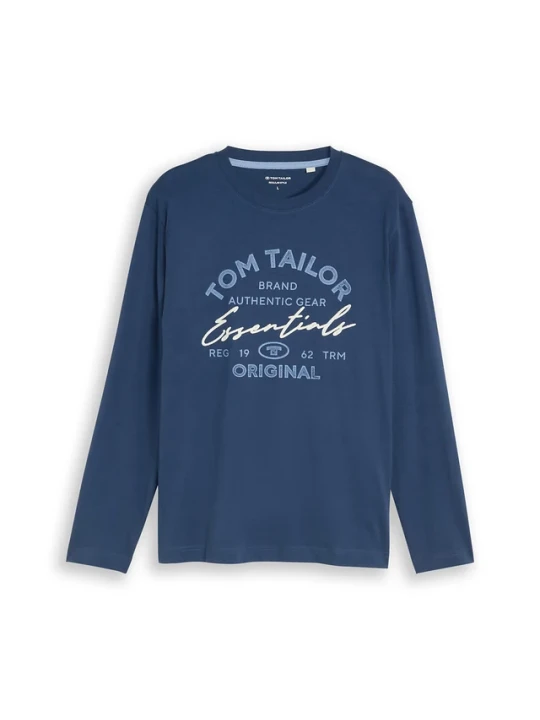 Zdjęcie produktu Bluzka z długim rękawem marki Tom Tailor BonPrix niebieski