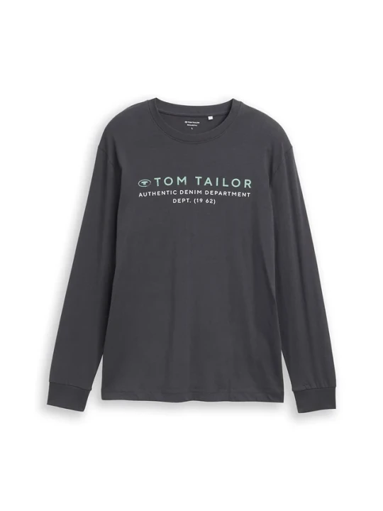 Zdjęcie produktu Bluzka z długim rękawem marki Tom Tailor BonPrix szary