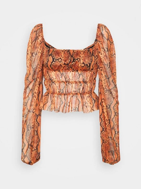 Zdjęcie produktu Bluzka z długim rękawem Missguided pomarańczowy