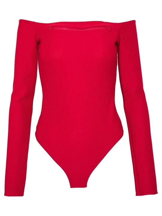Zdjęcie produktu Bluzka z długim rękawem Missguided czerwony