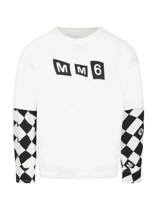 Zdjęcie produktu Bluzka z długim rękawem MM6 Maison Margiela biały